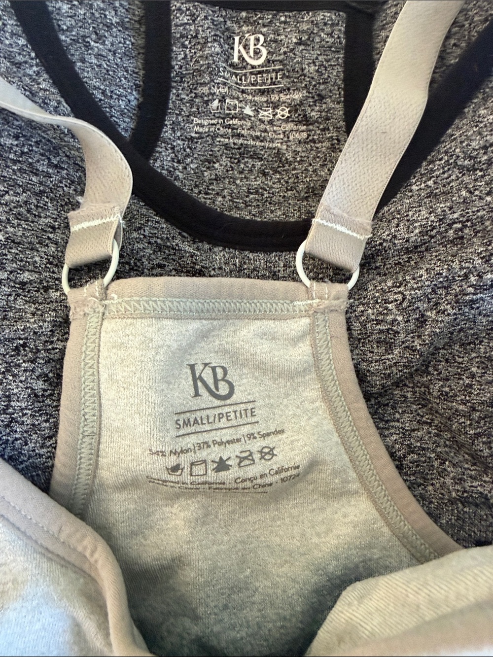 Kindred Bravely Ombre Nursing Sleep Bras in Gray, Black and Blue - Picture 4 of 5